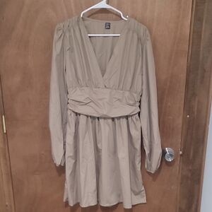 Elegant Tan Women's Dress